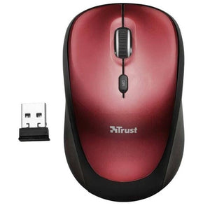 Myš Trust Yvi Wireless Mouse USB-červená (19522)