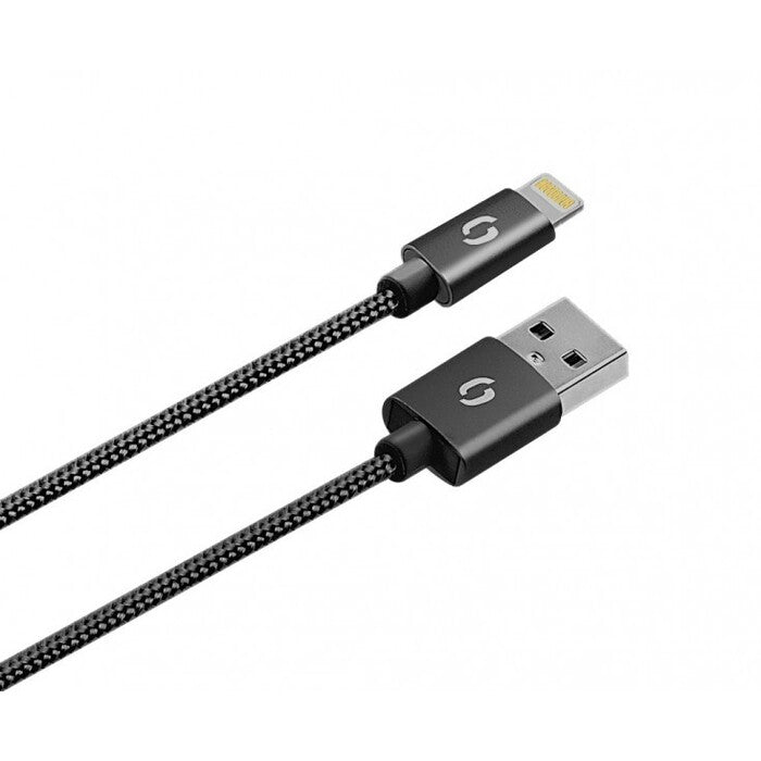 Nabíjačka Aligator 3.4A, 2xUSB + kábel lightning, čierna