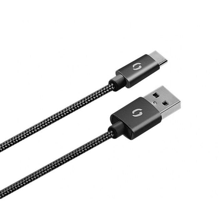 Nabíjačka Aligator 3.4A, 2xUSB + USB-C kábel, čierna