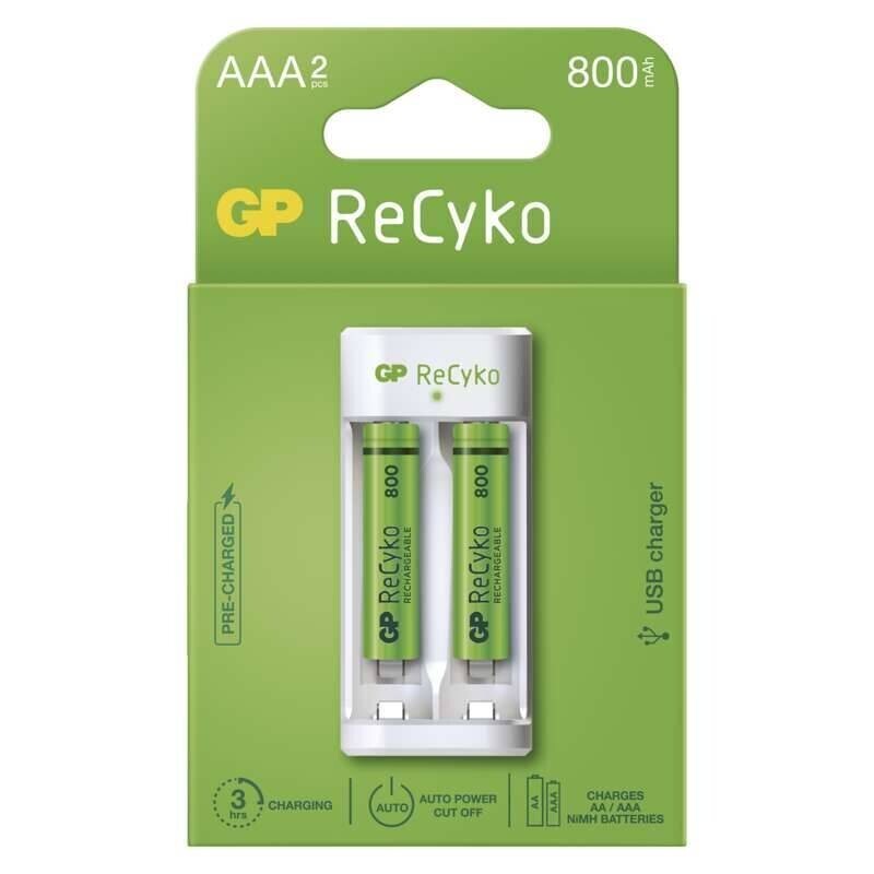 Nabíjačka batérií GP B51211 Eco E211 + 2xAAA ReCyko ROZBALENÉ