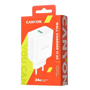 Nabíjačka Canyon H-24, USB-A, biela