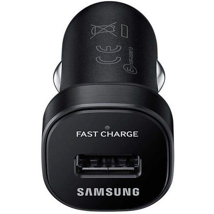 Nabíjačka do auta Samsung 1xUSB + kabel Typ C, čierna