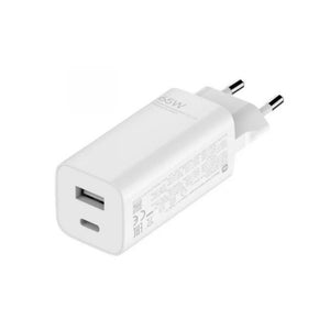 Nabíjačka Xiaomi 65W GaN Charger Typ C/USB + kábel Typ C, biela