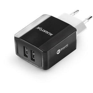 Nabíjačka Aligator 3.4A, 2xUSB + USB-C kábel, čierna