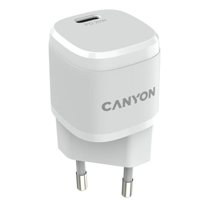 Nabíjačka Canyon H20-05, USB-C, 20W, biela