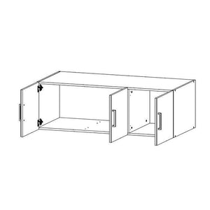 Nadstavec Itaka 12 - 120x40x54 cm (biela)