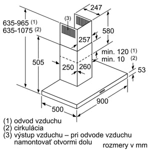 Odsávač pár Bosch DWB96BC60