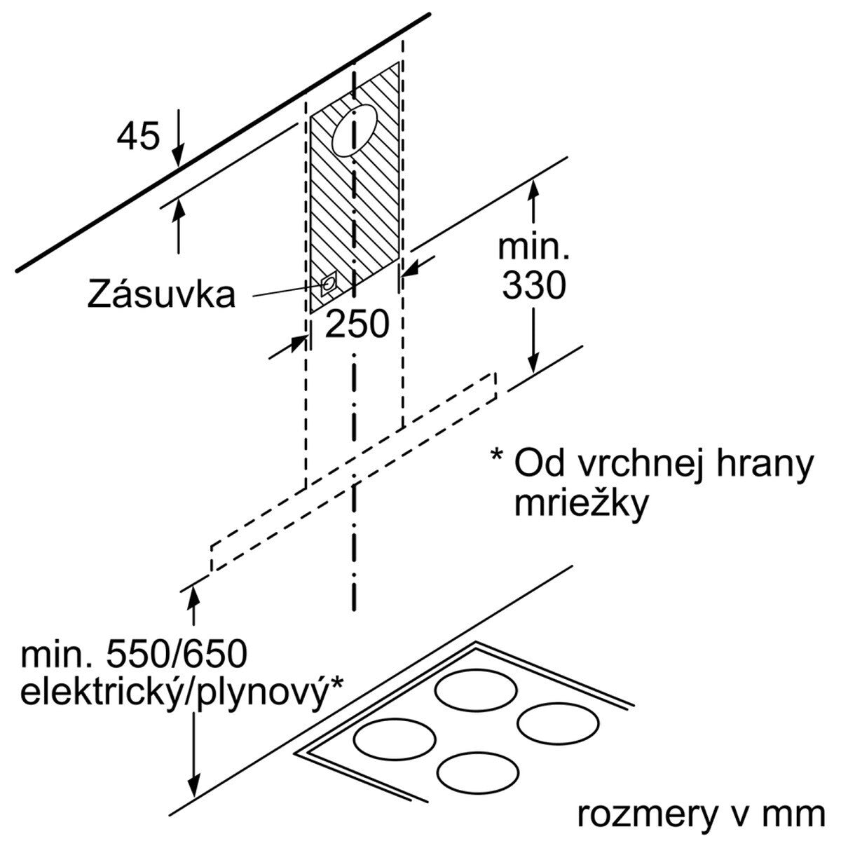 Odsávač pár Bosch DWB96BC60