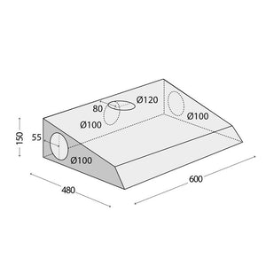 Odsávač pár Concept OPP2060wh VADA VZHĽADU, ODRENINY