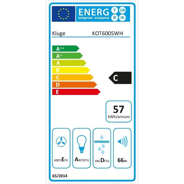 Odsávač pár Kluge KOT6005WH