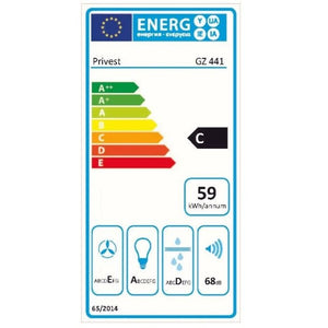 Odsávač pár s kombináciou skla Guzzanti GZ 441, 60 cm POUŽITÉ, NE