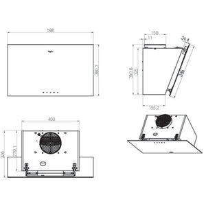 Odsávač pár Whirlpool AKR 037 G BL VADA VZHĽADU, ODRENINY