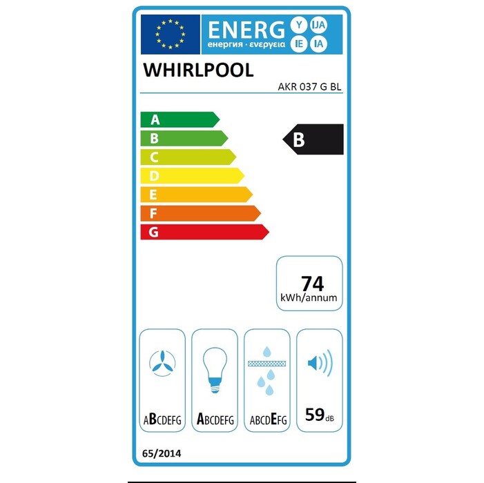 Odsávač pár Whirlpool AKR 037 G BL VADA VZHĽADU, ODRENINY