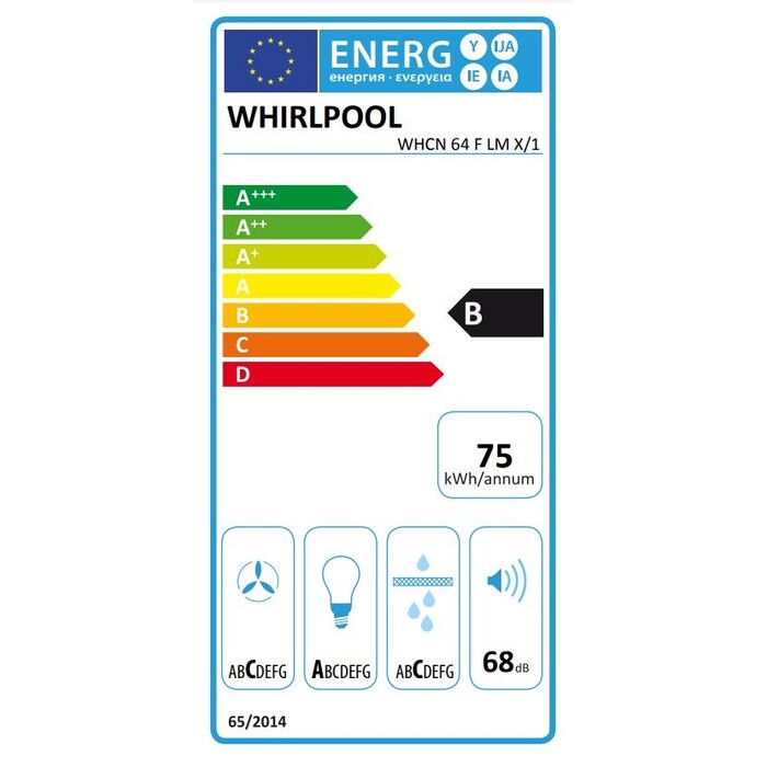 Odsávač pár Whirlpool WHCN 64 F LM X/1