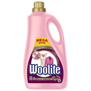 Prací gél Woolite WOLDELICATE60, Delicate&Wool, 3,6l