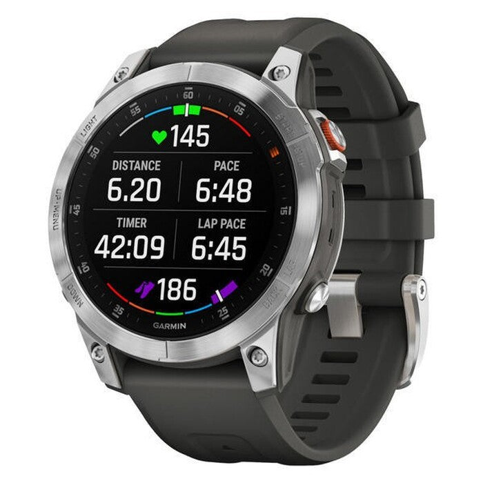 Garmin Epix Pro Glass, strieborná/sivý remienok