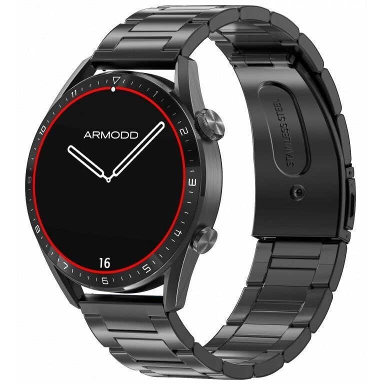 Smart hodinky Armodd Silentwatch 5 Pro, kovový remienok, čierna P