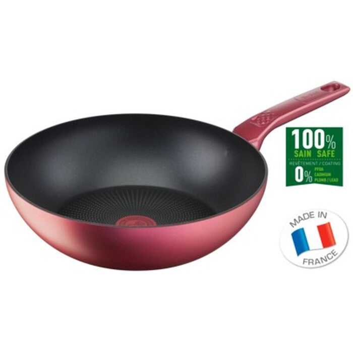 Panvica Wok Tefal G2731972 Daily Chef Red, 28 cm