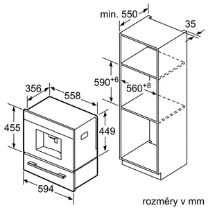 Plně automatický vstavaný kávovar Bosch CTL636ES6, 19 barů