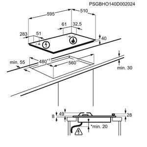 Plynová varná doska Electrolux EGS6436SX