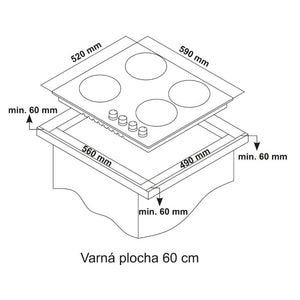 Plynová varná doska Kluge KPG6000X