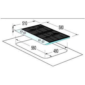 Plynová varná doska Mora VDP665X POŠKODENÝ OBAL