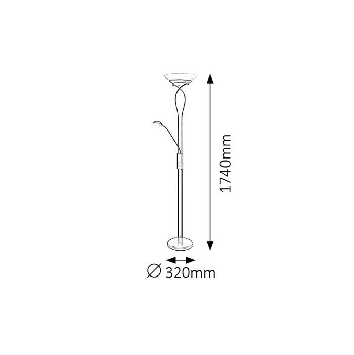 Podlahová lampa Rabalux 4555 Gamma Trend