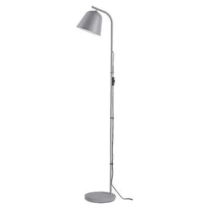 Podlahová moderná industriálna lampa, E27 1X MAX 25W, sivá