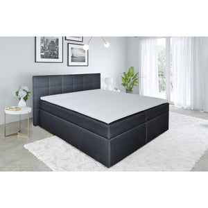 Posteľ Boxspring Bea 200x200,sivá,vr.matraca,topperu - II. akosť