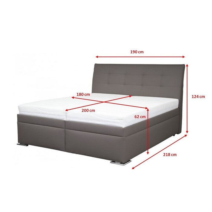 Posteľ Boxspring Lambada 180x200vr. matraca, 2 čelá - II. akosť