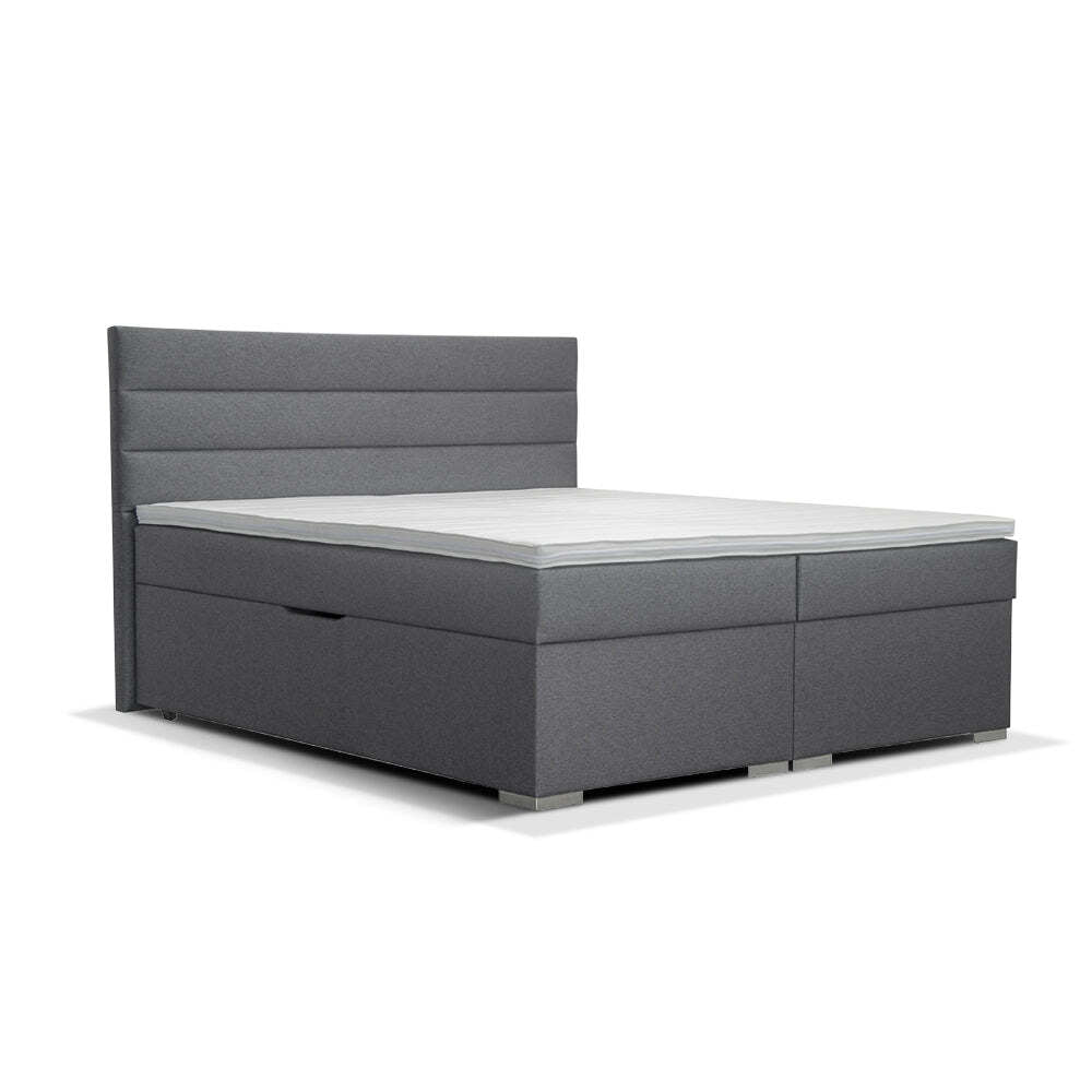 Posteľ Boxspring New Bolero 180x200, sivá - II. akosť