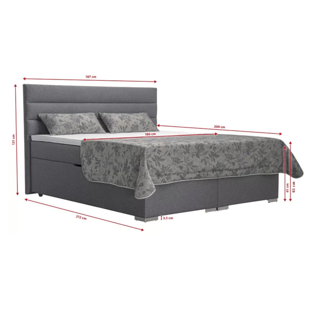 Posteľ Boxspring New Bolero 180x200,vr.matr,topper - II. akosť