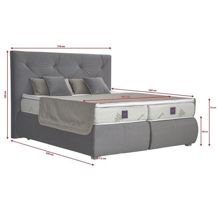 Posteľ Boxspring Richard 160x200 cm - II. akosť