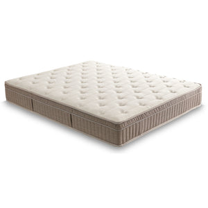 Posteľ Boxspring Selin 160x200, béžová, vr. matraca a topera