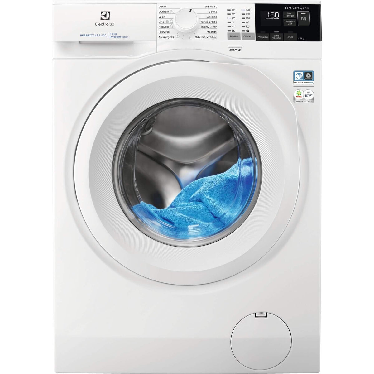 Práčka s predním plnením Electrolux EW6FN448WC, 8 kg