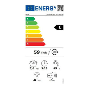 Práčka s predným plnením AEG L6SNE47SCE, 7kg