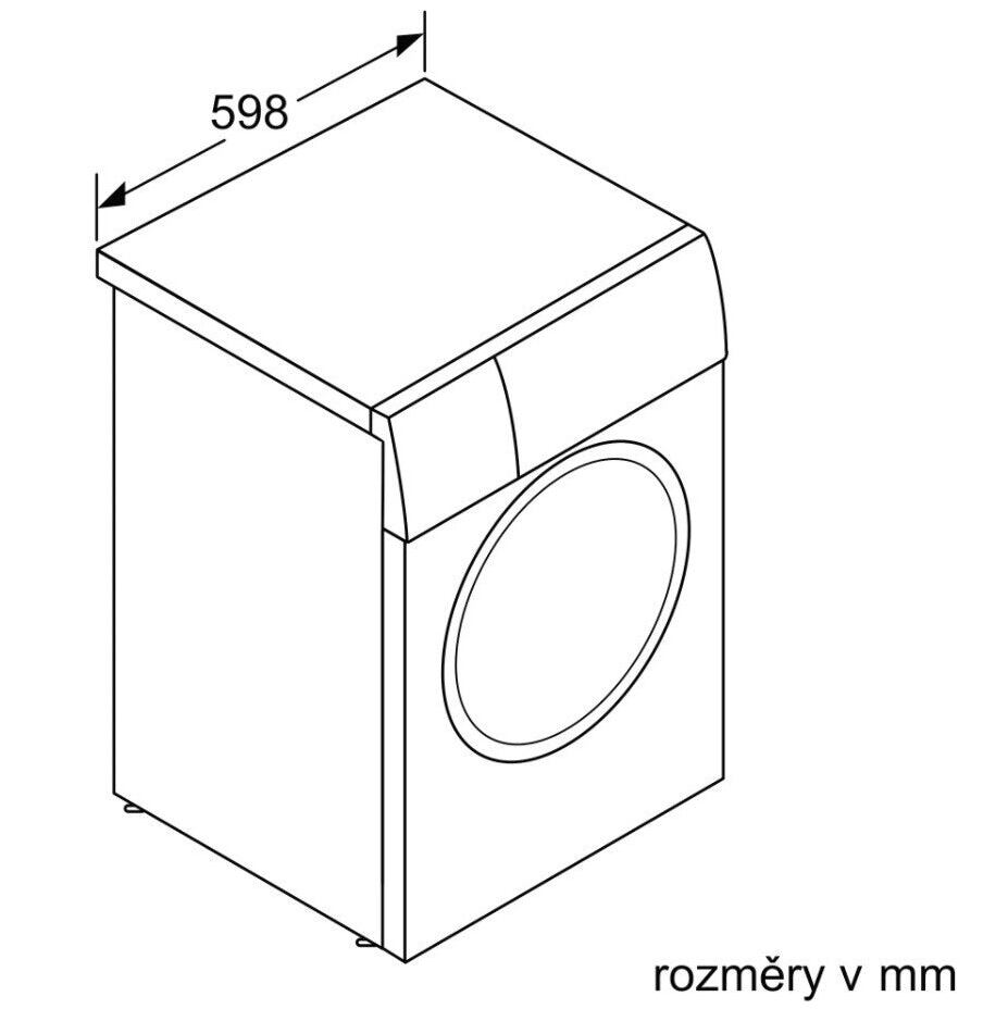 Práčka s predným plnením Bosch WAU28S60BY, 9kg VADA VZHĽADU, ODR