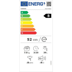 Práčka s predným plnením Gorenje W2A74SDS