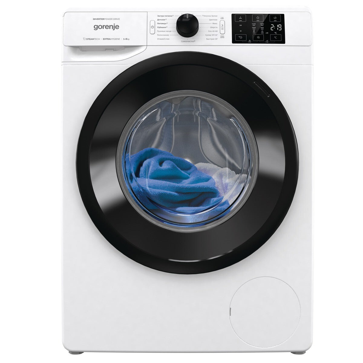 Práčka s predným plnením Gorenje WNEI84BS, B, 8kg