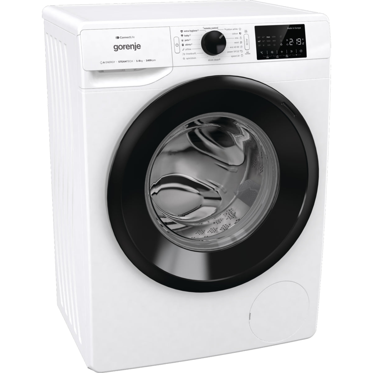 Práčka s predným plnením Gorenje WPNEI84SBSWIFI, B, 8kg