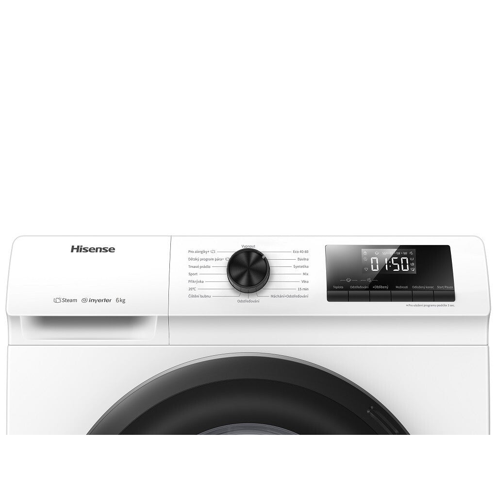 Práčka s predným plnením Hisense WFQP6012EVM, C, 6 kg