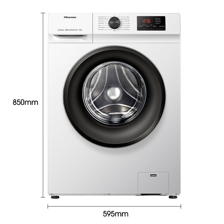 Práčka s predným plnením Hisense WFVB6010EM, 6 kg