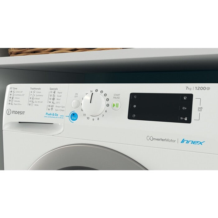 Práčka s predným plnením INDESIT BWE 71283X WS EE N, 7 kg