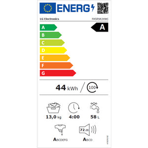 Práčka s predným plnením LG FASR9A34WC, A, 13kg