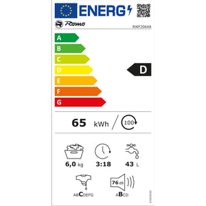 Práčka s predným plnením Romo RWF2064A, 6kg