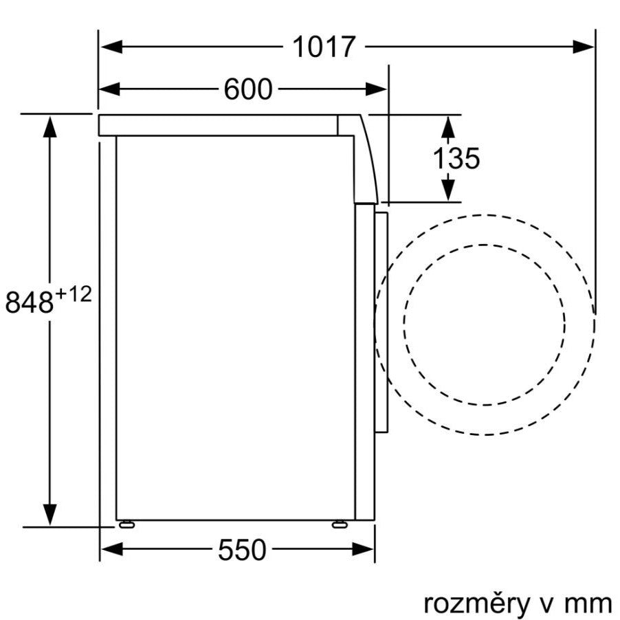 Práčka s predným plnením Siemens WM14N262CS, 8 kg