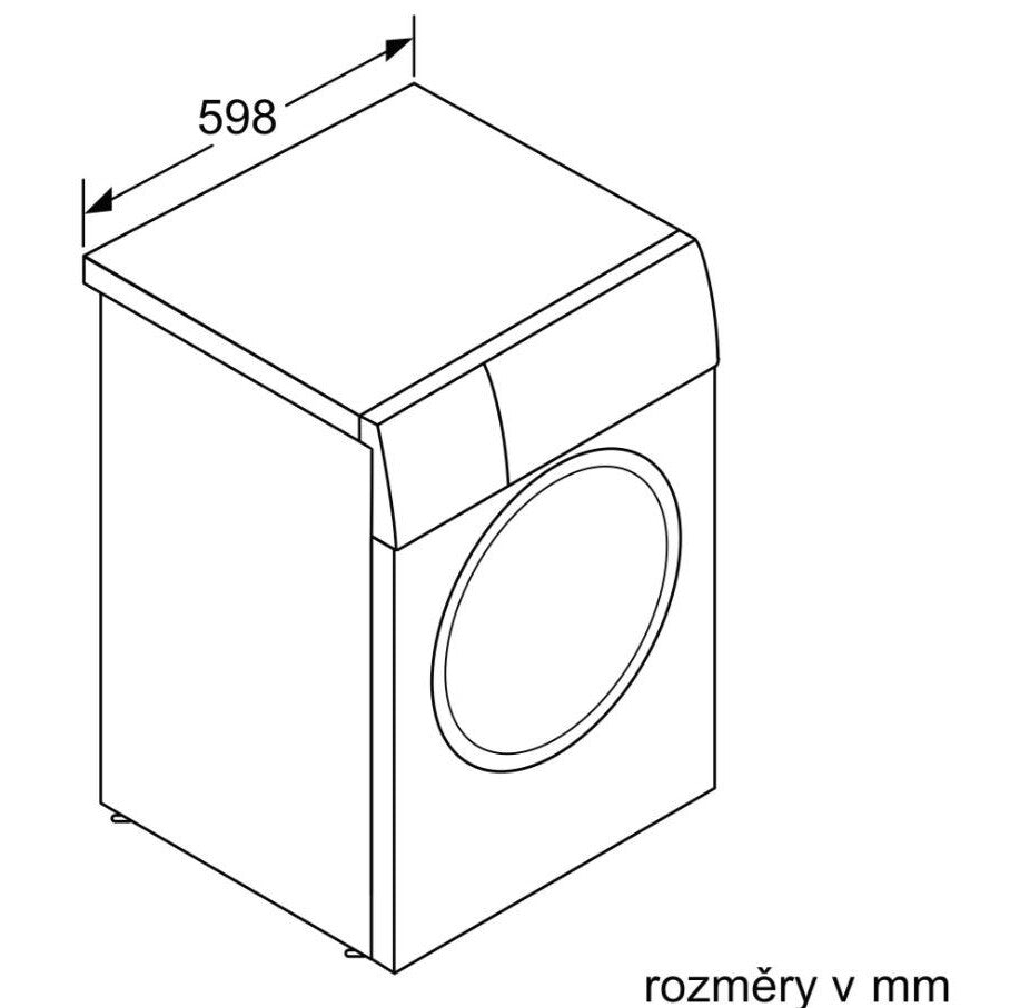 Práčka s predným plnením Siemens WM14N262CS, 8 kg