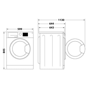 Práčka s predným plnením Whirlpool W6 W945SB EE, 9 kg