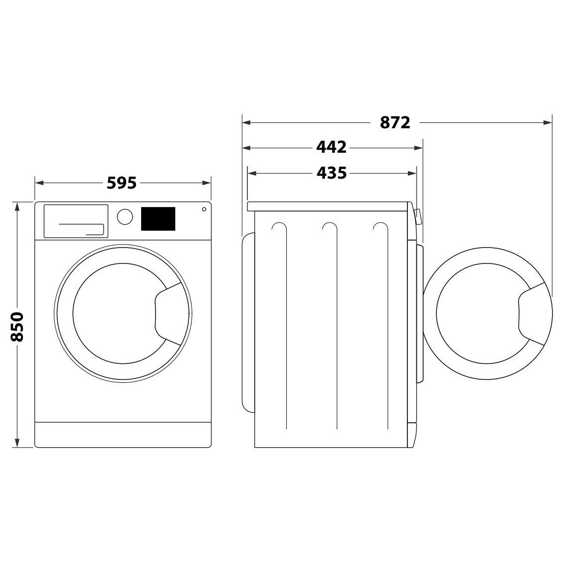 Práčka s predným plnením Whirlpool WRSB 7259 WS EU, 7 kg