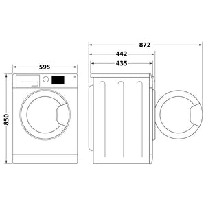 Práčka s predným plnením Whirlpool WRSB 7259 WS EU, 7 kg